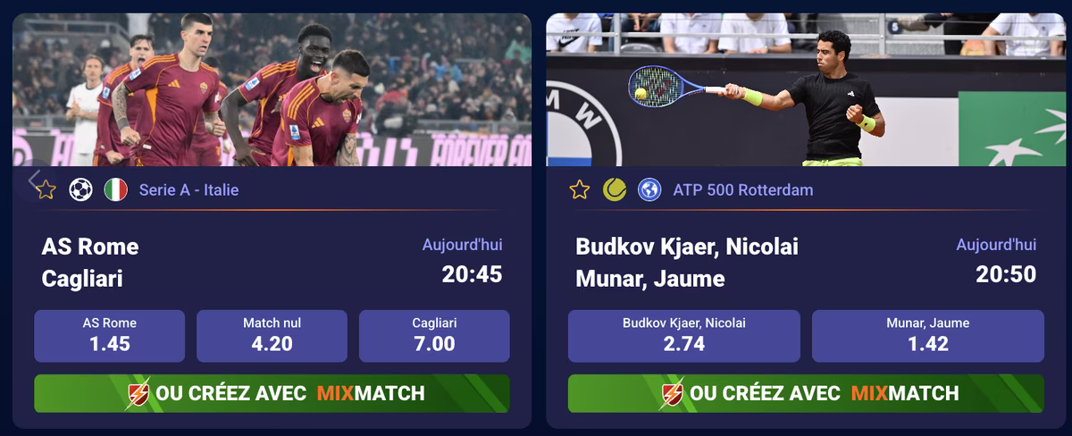 Parier sur Betsson: sports, cotes et options de mise
